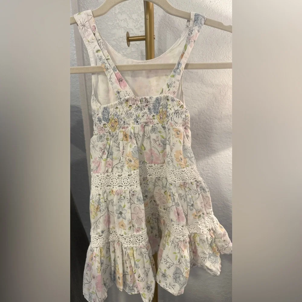 Tommy Bahama Girls Floral Tiered Dress Size 2T Crochet Lace Summer Sundress - Picture 7 of 8